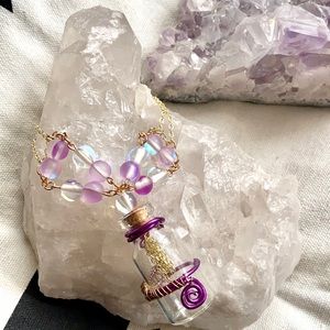 ⚡️HANDMADE RAINBOW AURA INTENTION BRACELET ⚡️